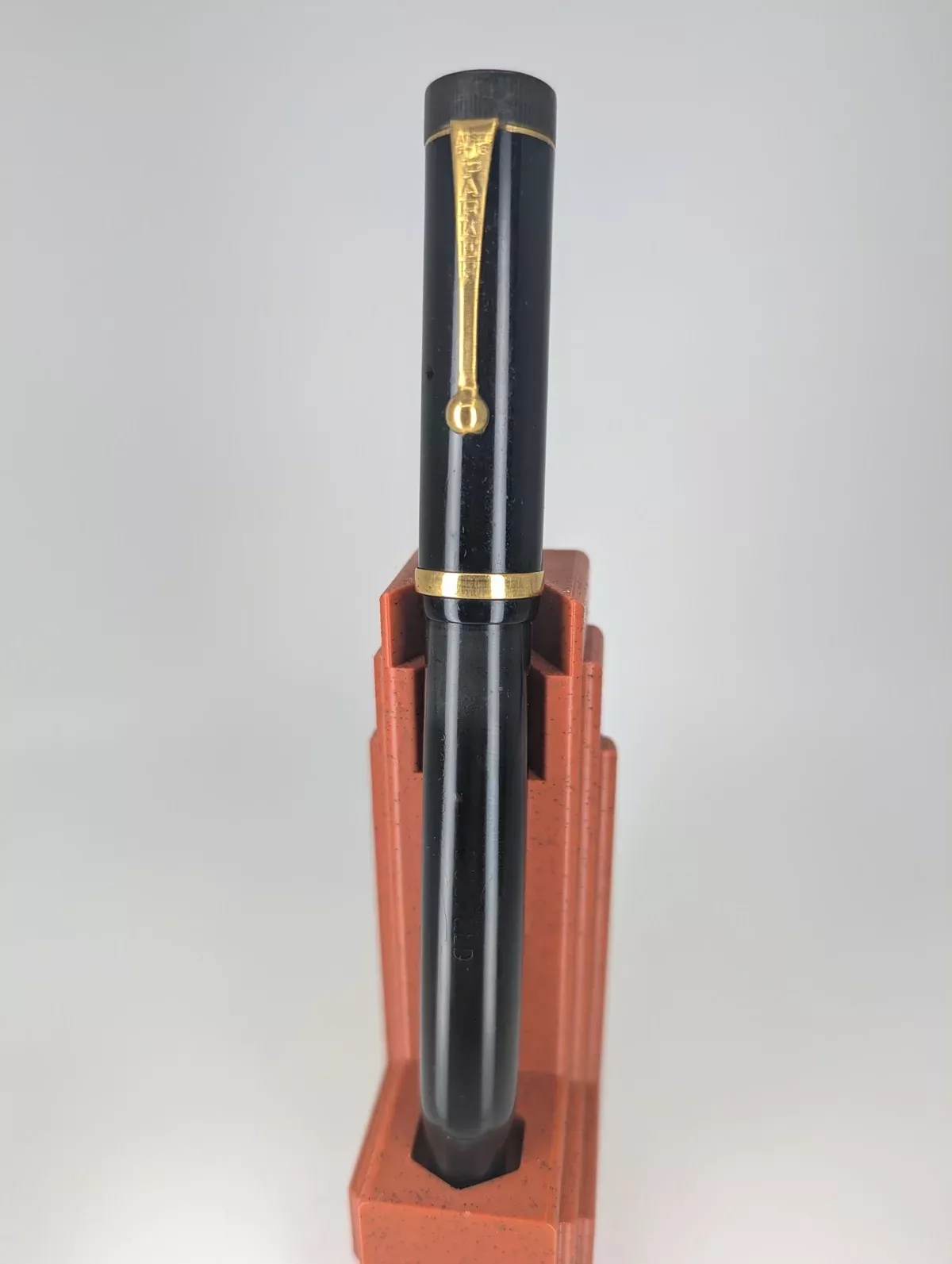 *Consignment* Parker Duofold 1928 Flat Top Black / Gold Fountain Pen