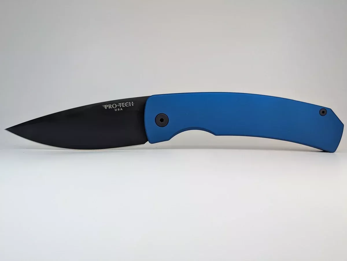 *Consignment* Protech Magic 2 “Whiskers” Blue DLC 154-CM Auto Folding Knife
