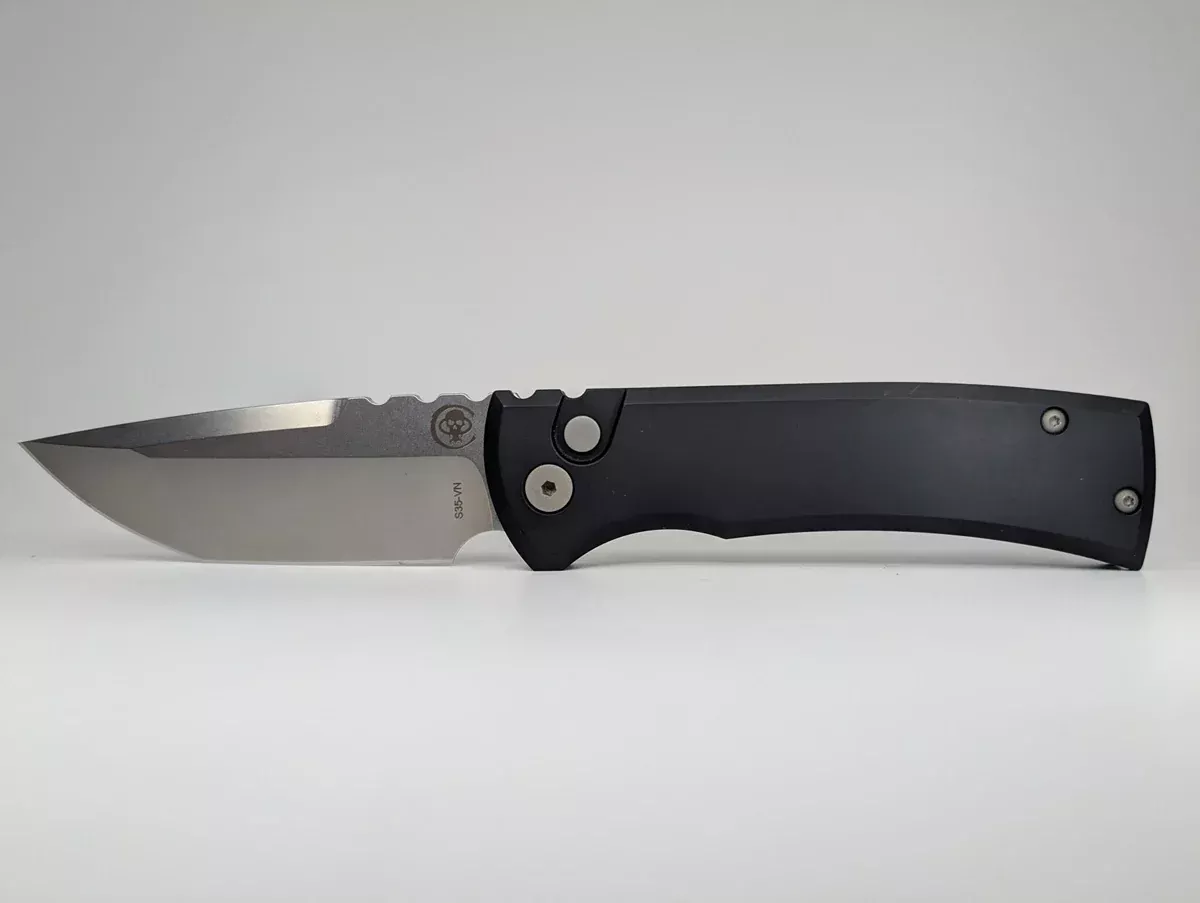 *Consignment* Protech x Ramon Chavez “Redencion” Black S35-VN Auto Folding Knife