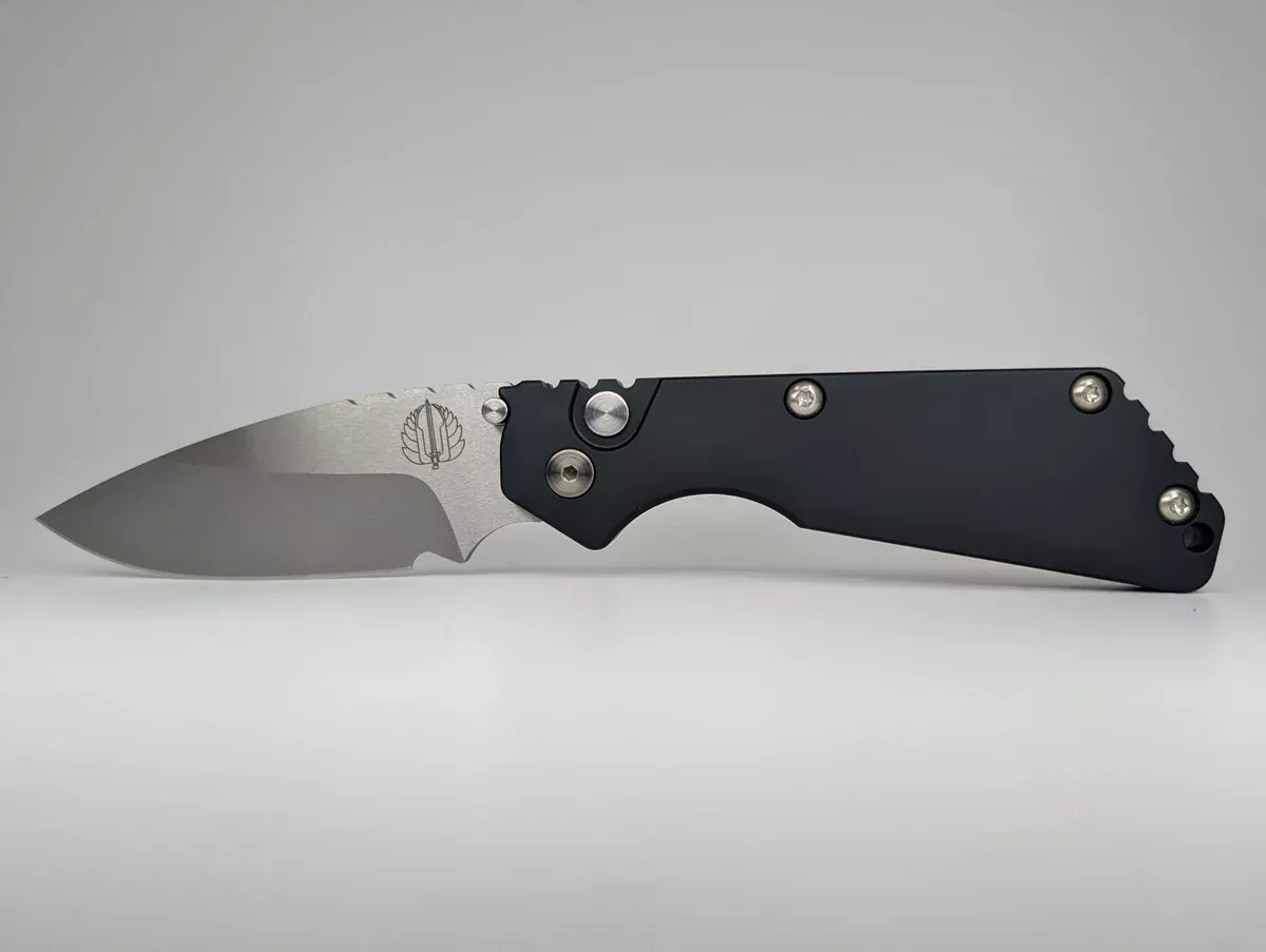 *Consignment* Protech x Strider SnG Black 154-CM Stonewash Auto Folding Knife