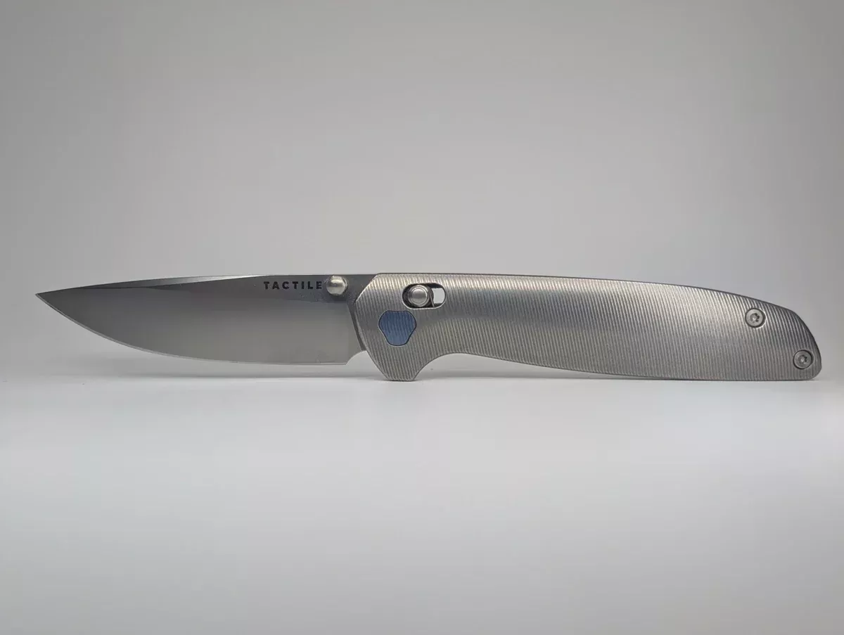 *Consignment* Tactile Knife Co. Maverick Titanium Magnacut Cross Bar Lock Folding Knife