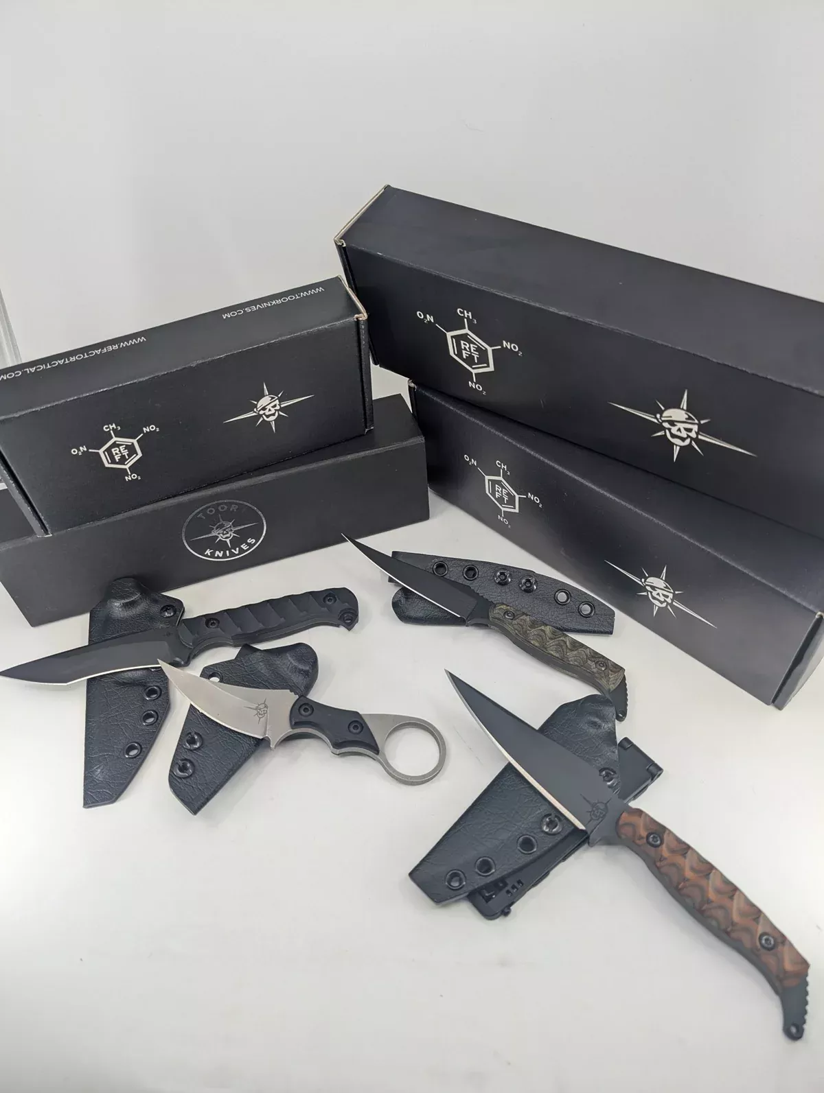 *Consignment* Toor Knives & RE Factor Sicario 4 Knife Complete Set I, II, III, IV Limited Edition Fixed Blade Knife