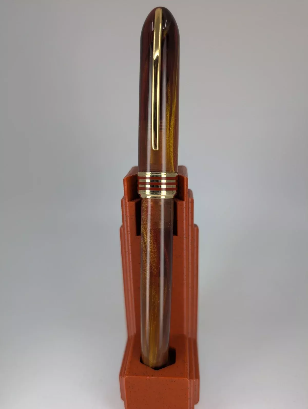 *Consignment* Visconti Saturno Limited Edition Brown Dione Fountain Pen 23k Palladium 1.3 Nib