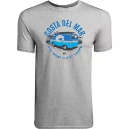 Costa Men's Cruiser Graphic T-shirt - Grey Heather - L