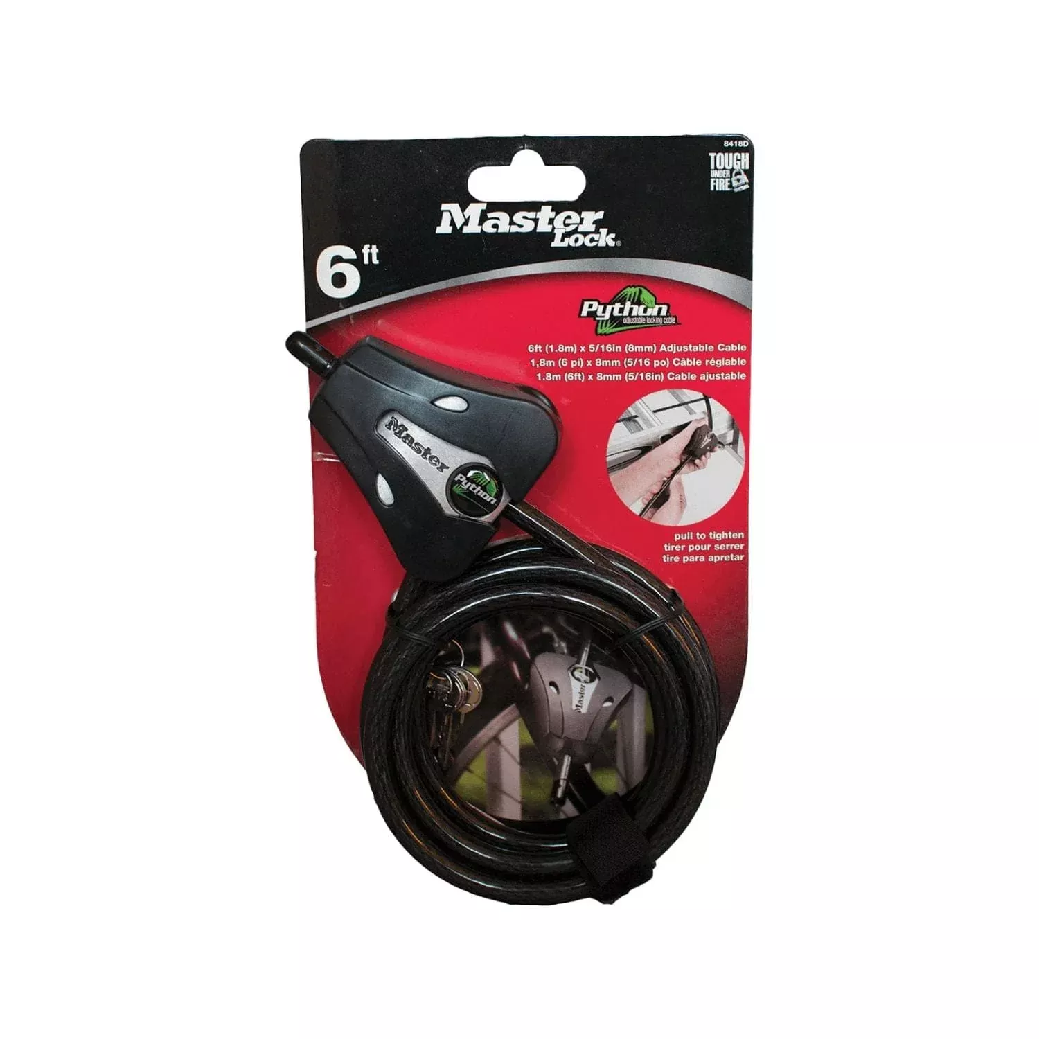 Covert 0.3125 in Master Lock Security Cable Case of 4
