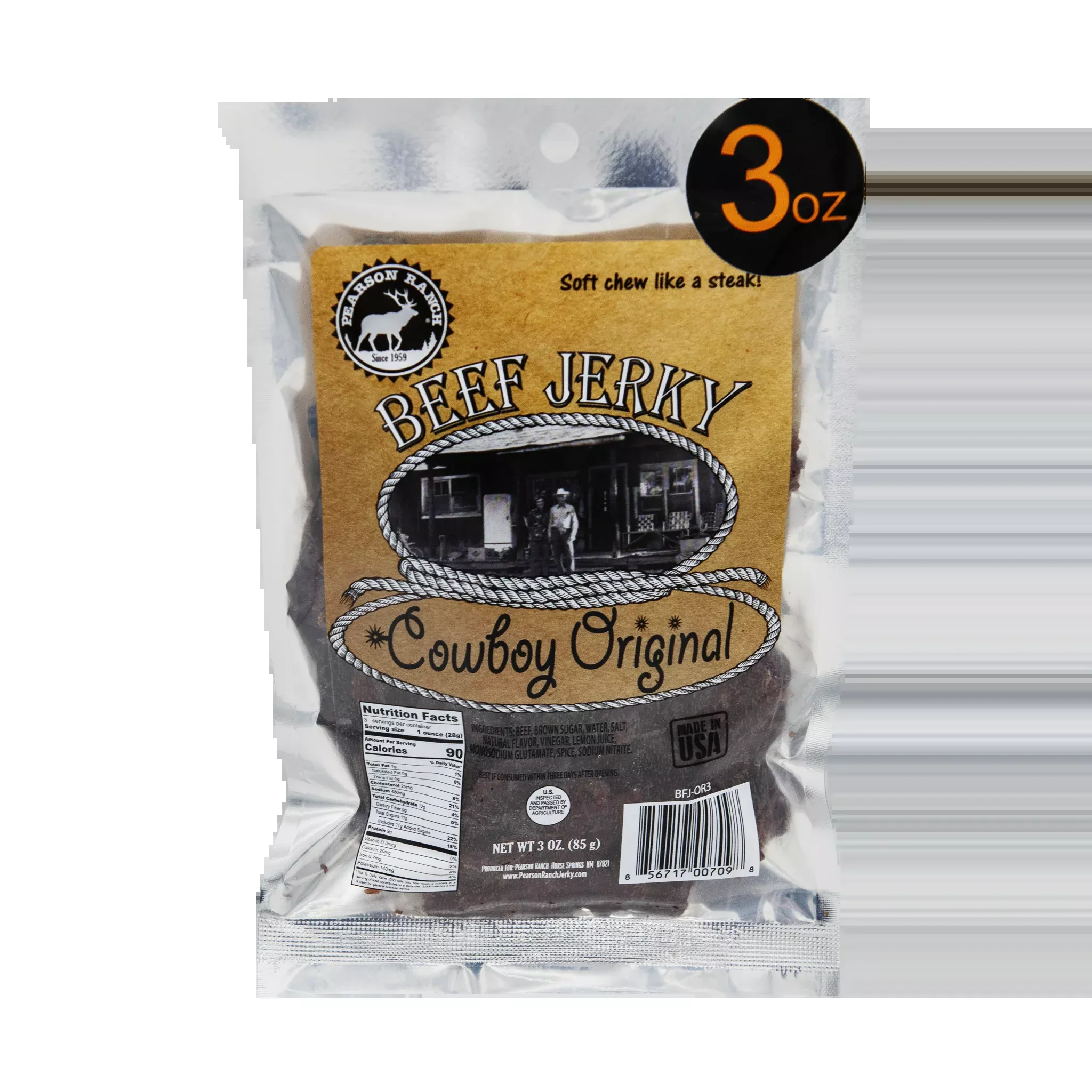 Cowboy Original Beef Jerky - 3 oz
