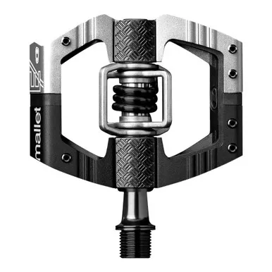 CRANKBROTHERS Mallet E Long Spindle Black & Silver/Black Spring Pedal (K1816247)