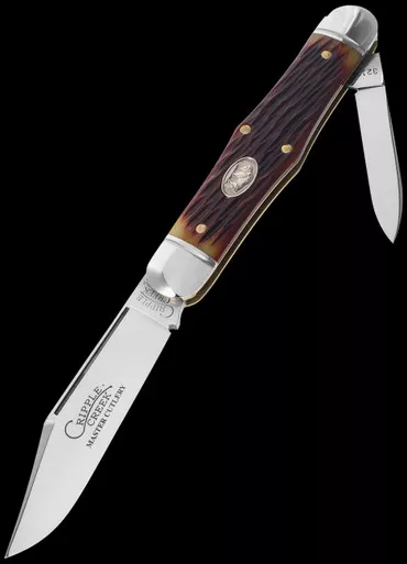 Cripple Creek Engineer Chestnut Bone Folding Knife