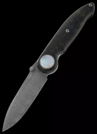 CRKT Pursue Gold Dark Matter Folding Knife