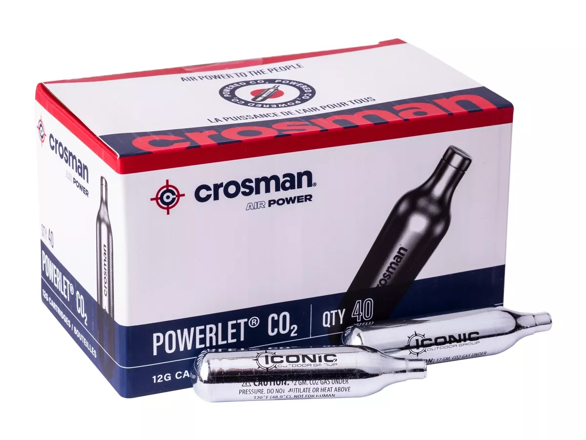 Crosman 12 Gram CO2, 40 Cartridges