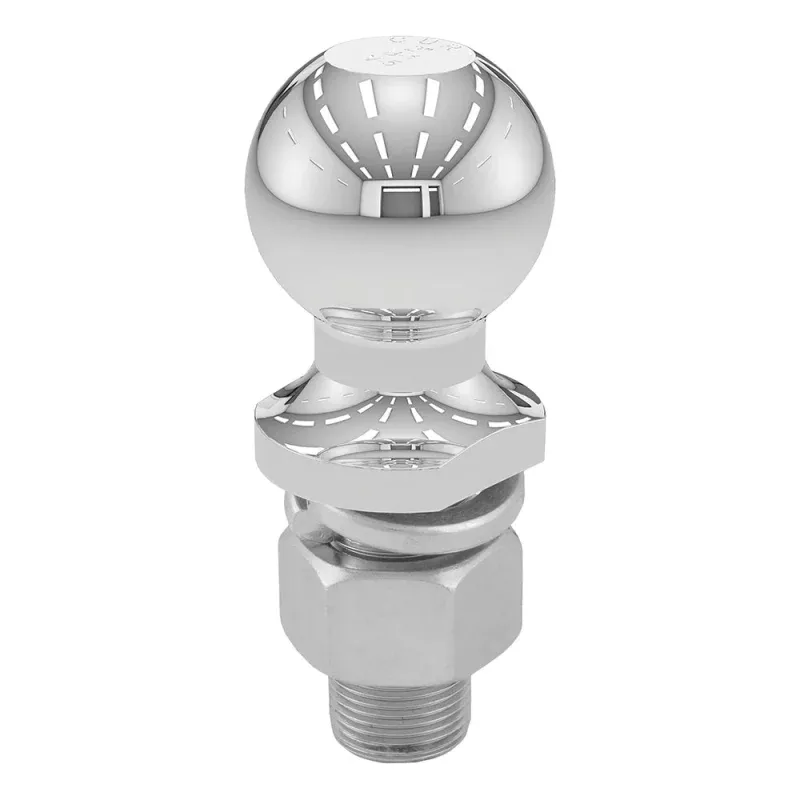 CURT 2 Trailer Ball – 1 x 2-1/8 Shank – 7,500 lbs. – Chrome