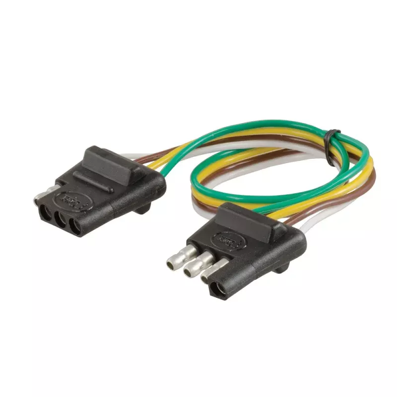 CURT 4-Way Flat Connector PlugSocket w/12 Wires
