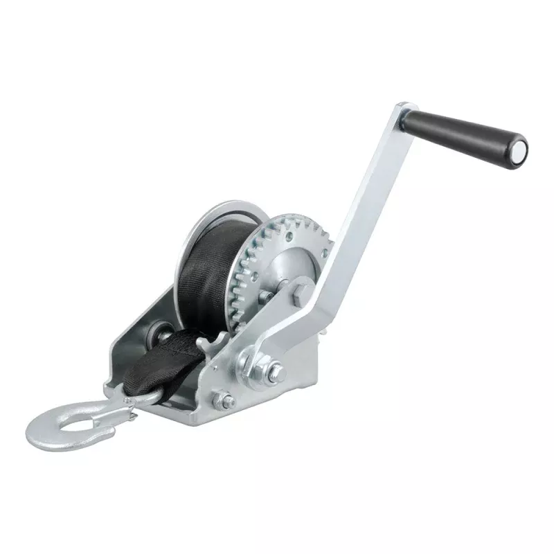 CURT Hand Crank 900 lb. Winch w/15 Strap6-1/2 Handle