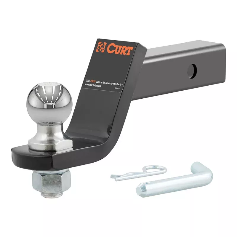 CURT Loaded Ball Mount w/2 Ball – 2 Shank – 4 Drop – 7,500 lbs