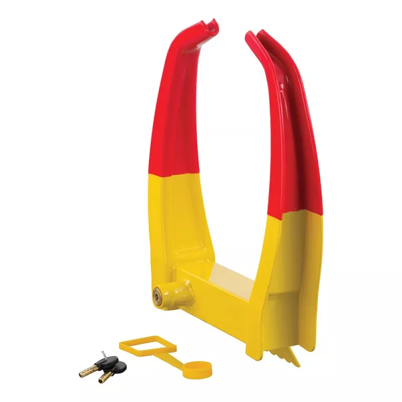 CURT Wheel Chock Lock – Yellow