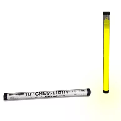 Cyalume 10'' ChemLight Self-Stand Baton Route Marking Light w/ Tripod (6 Pack)