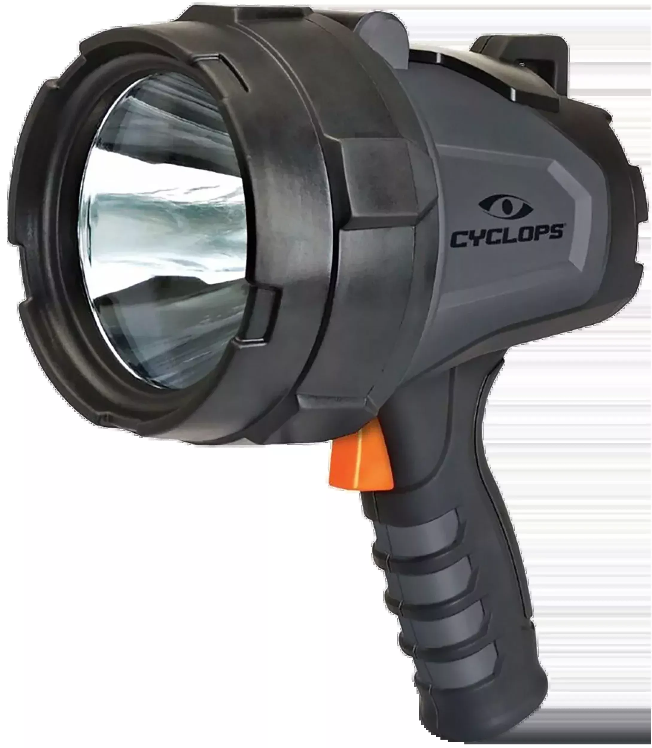 Cyclops 1000-Lumen Rechargeable LED Spotlight with 550m Long-Range Beam, Durable Polymer Housing, CYC-1000HHS