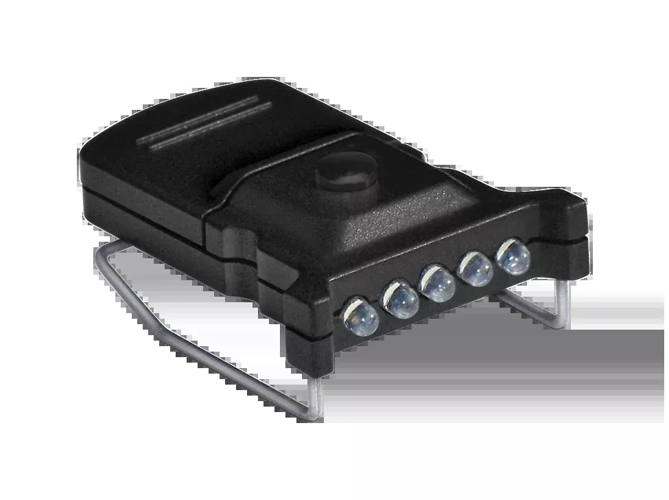 Cyclops Micro Hat Clip Light, 10-Lumen Green LED, Ultra-Light Top-Mount Clip-On, CYC-MHC-G