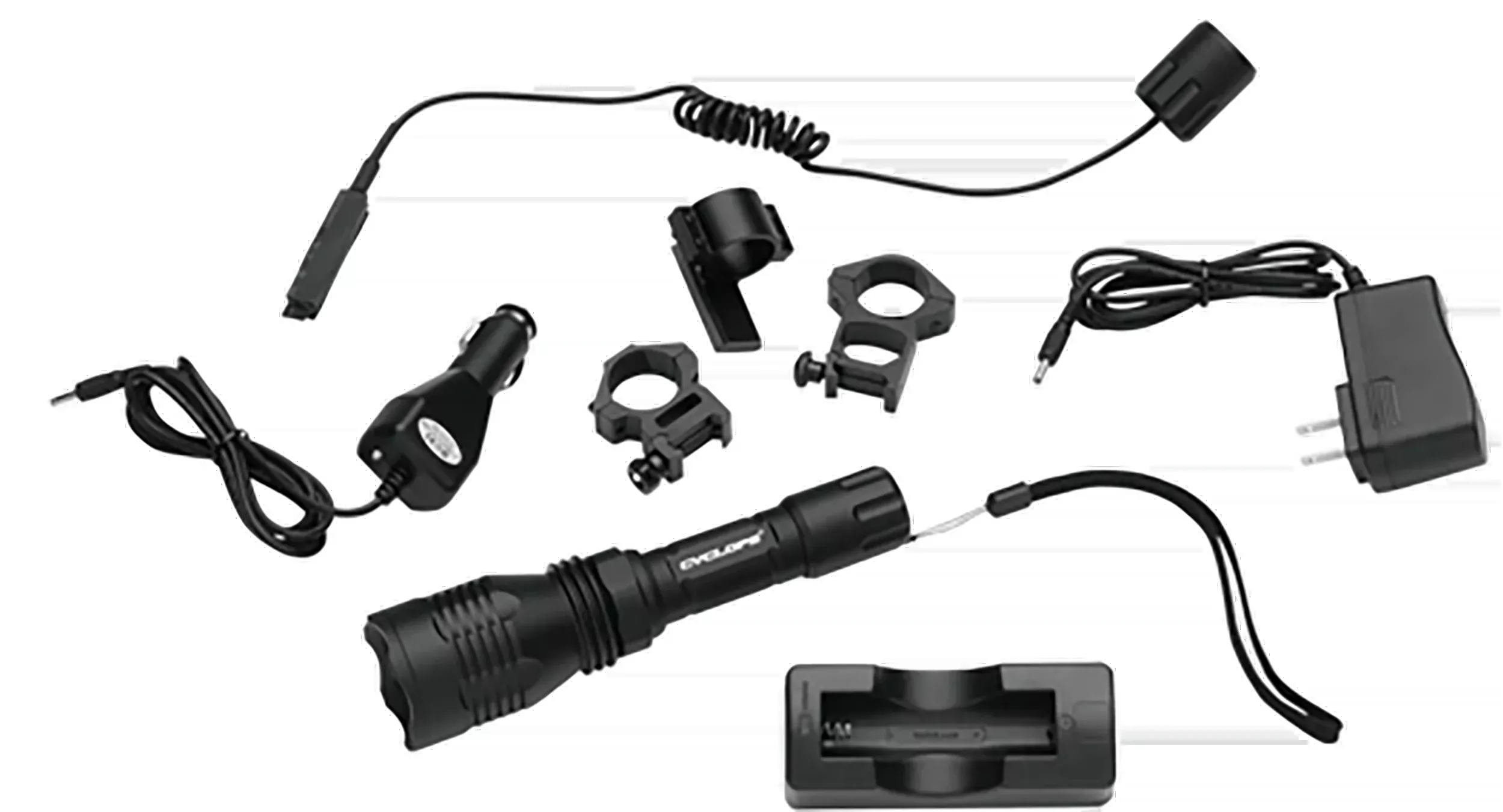 Cyclops Varmint Rifle Light, 250-Lumen Green CREE LED, Black Anodized Aluminum – CYC-VB250NC