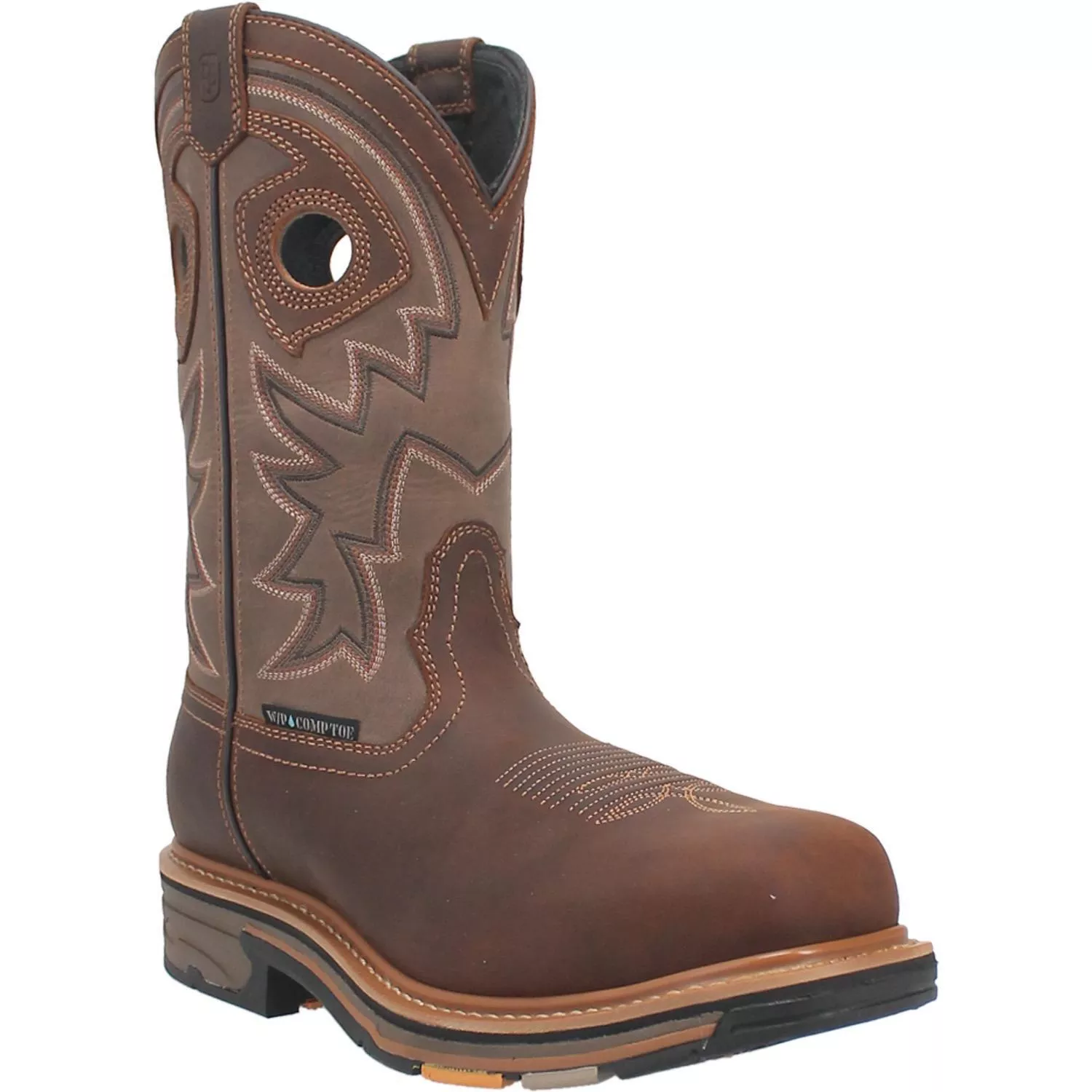 Dan Post Men’s Kirk Brown Waterproof Leather Work Boot #DP56456