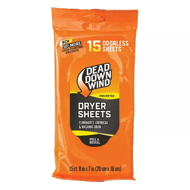 Dead Down Wind e1 ScentPrevent Dryer Sheets 15 count