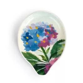 Demdaco ArtLifting Spoon Rest – Hydrangea Ajisai
