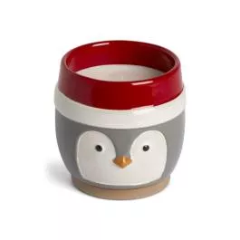 Demdaco Ceramic Penguin Candle