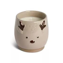 Demdaco Ceramic Reindeer Candle