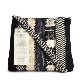 Demdaco Cross Body Purse - Black/Cream
