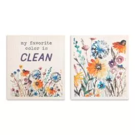Demdaco Dish Cloths - Meadow Flowers