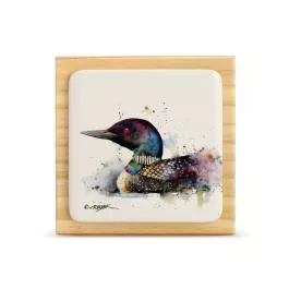 Demdaco Loon Wood Block