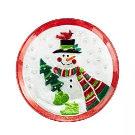 Demdaco Mr. Snowman Mini Plate