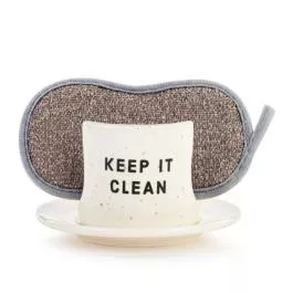 Demdaco Soap Dish/Sponge - Keep It Clean