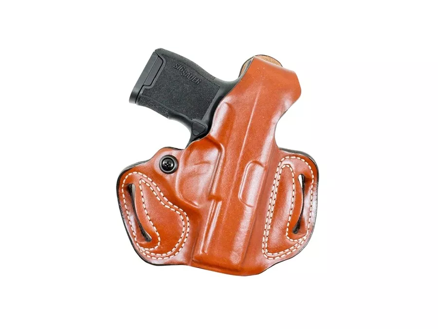 Desantis Gunhide Thumb break mini slide OWB leather belt loop, Tan, Right