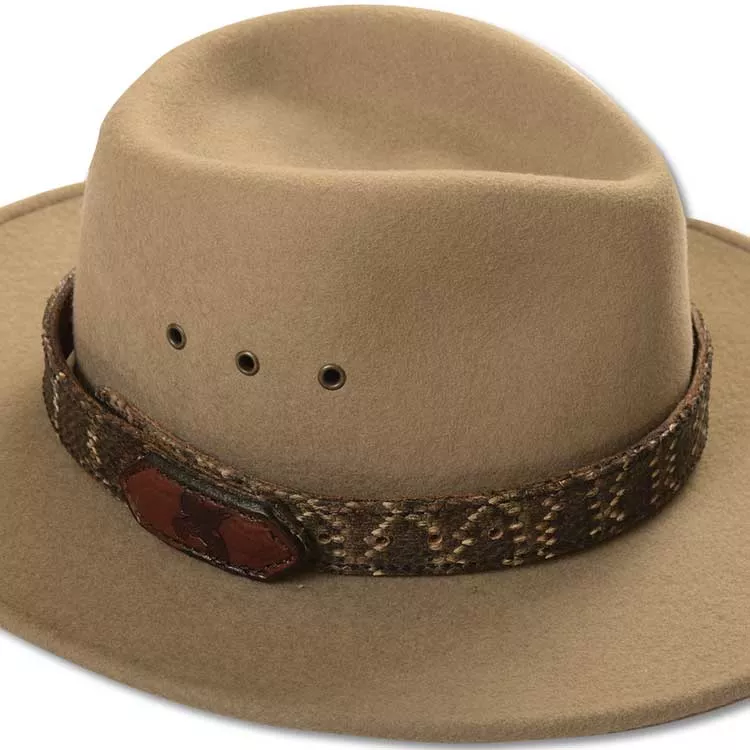 Diamondback Rattlesnake Adjustable 1" Hat Band