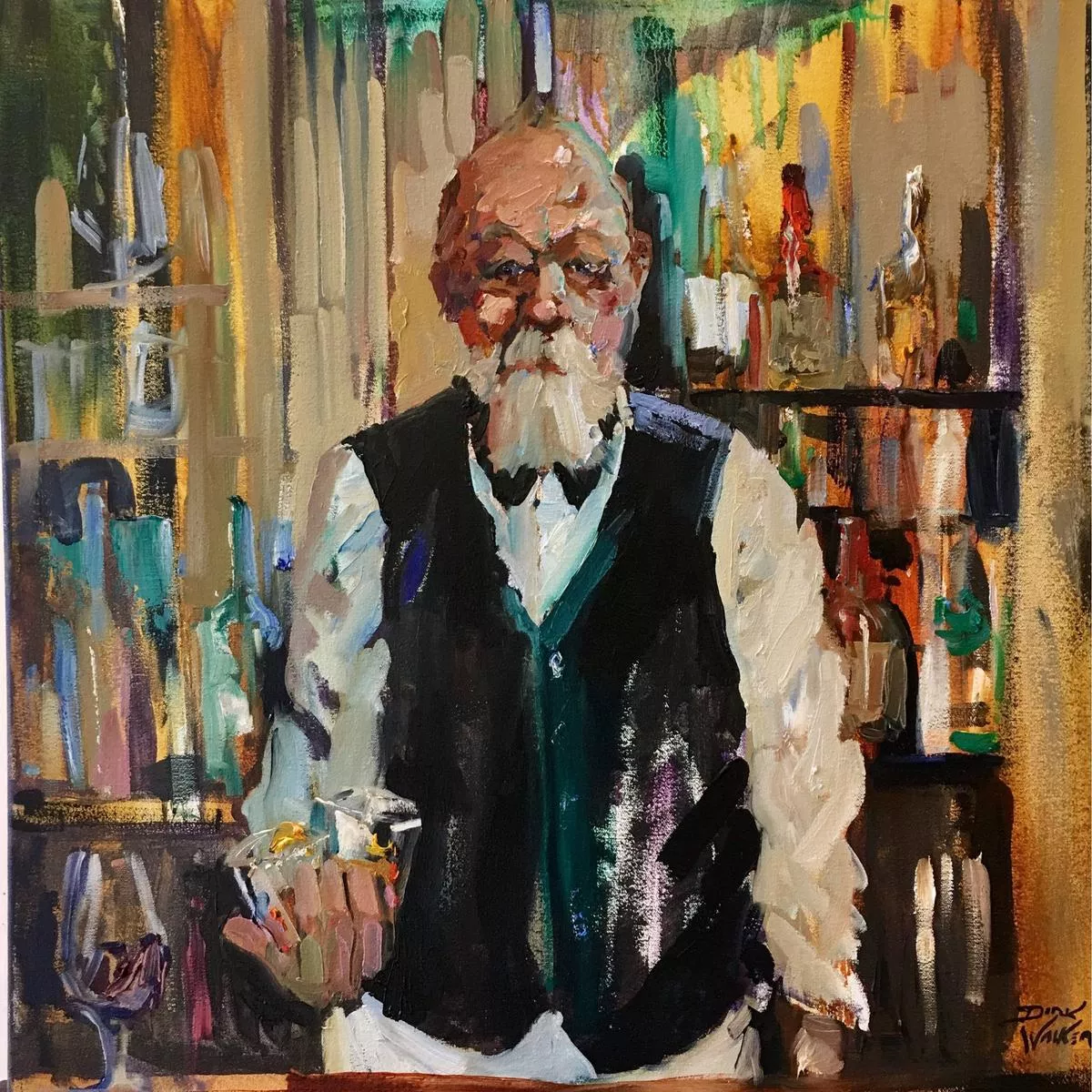 Dirk Walker "Best Old Fashioned In Town" Giclee Print
