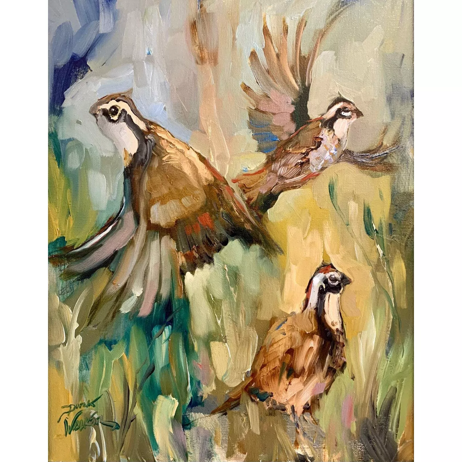 Dirk Walker "Bobwhite Quail - King of the Red Hills" Giclee Print