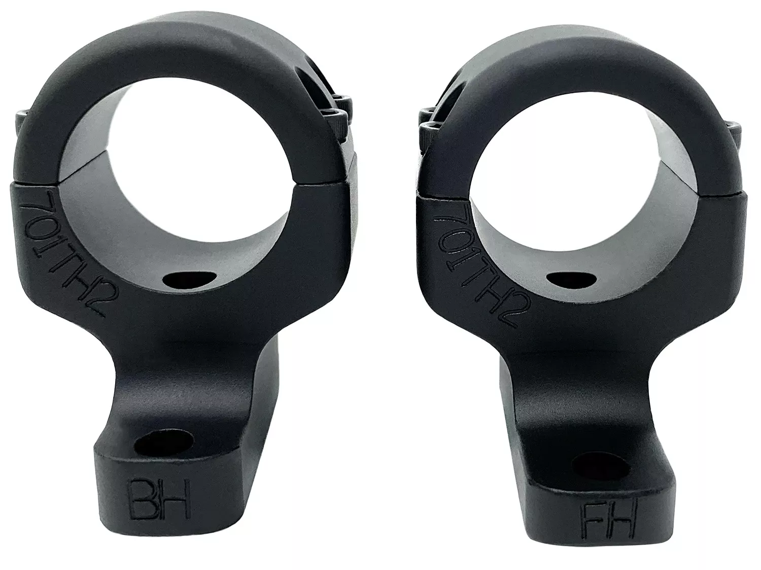 DNZ Two-Piece Direct Scope Mount High 1" Howa Weatherby Remington, Matte Black