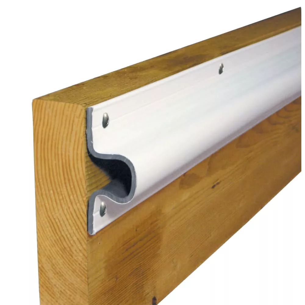 Dock Edge "C" Guard PVC Dock Profile - (4) 6' Sections - White - 1133-F