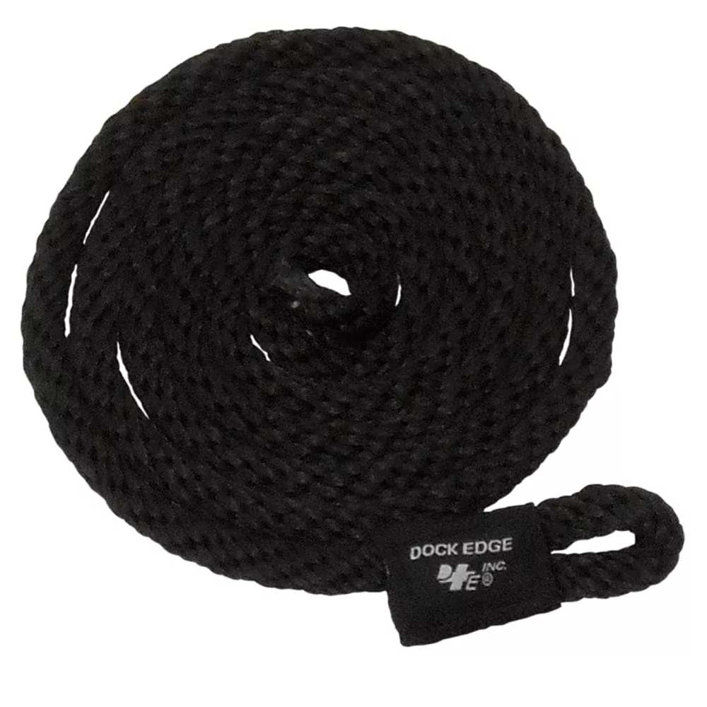 Dock Edge Fender Line – 3/8″ x 5′ – Black – 2-Pack