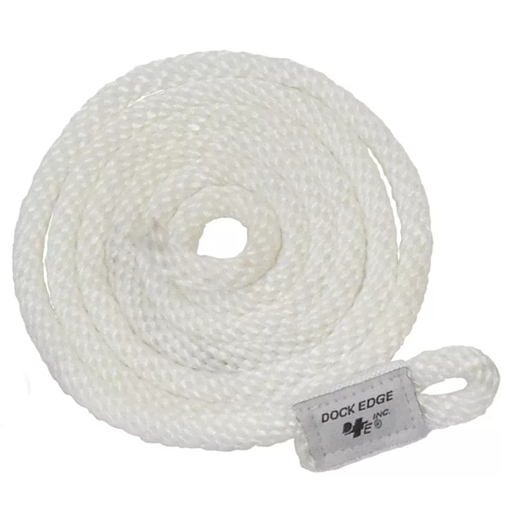 Dock Edge Fender Line – 3/8″ x 5′ – White – 2-Pack