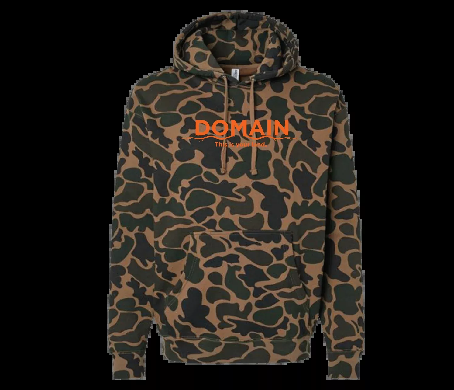 Domain Camo Blaze Orange Sweatshirt