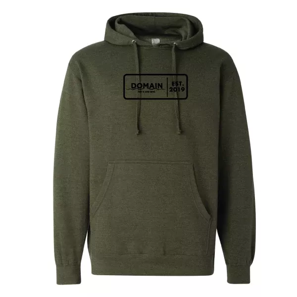 Domain Military Green Midweight Hooded Sweatshirt