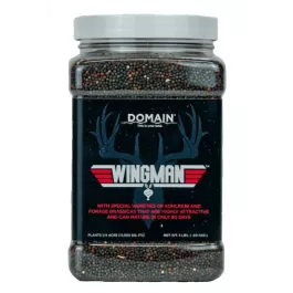 Domain Outdoor Food Plot Seeds - 1 Jug (2 LBS.) = 1/4 Acre - Wingman