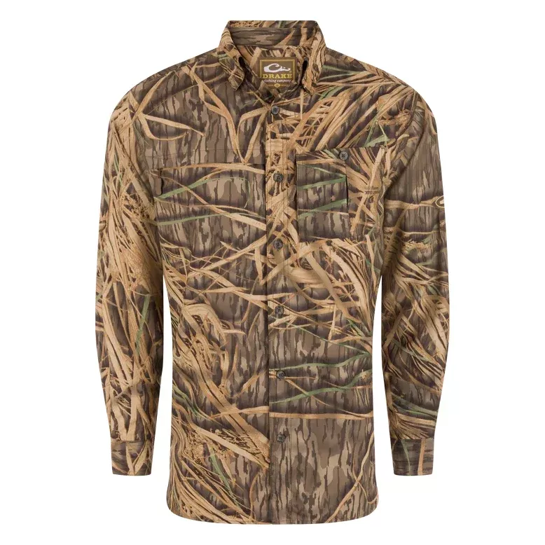 Drake 8 Shot Long Sleeve Flyweight Shirt