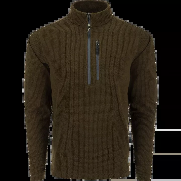 Drake Fall River Grid Fleece Half-Zip Pullover #DS2070