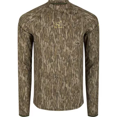 Drake Ol' Tom Mens Early Bird Ls Performance Crew Mo Bottomland