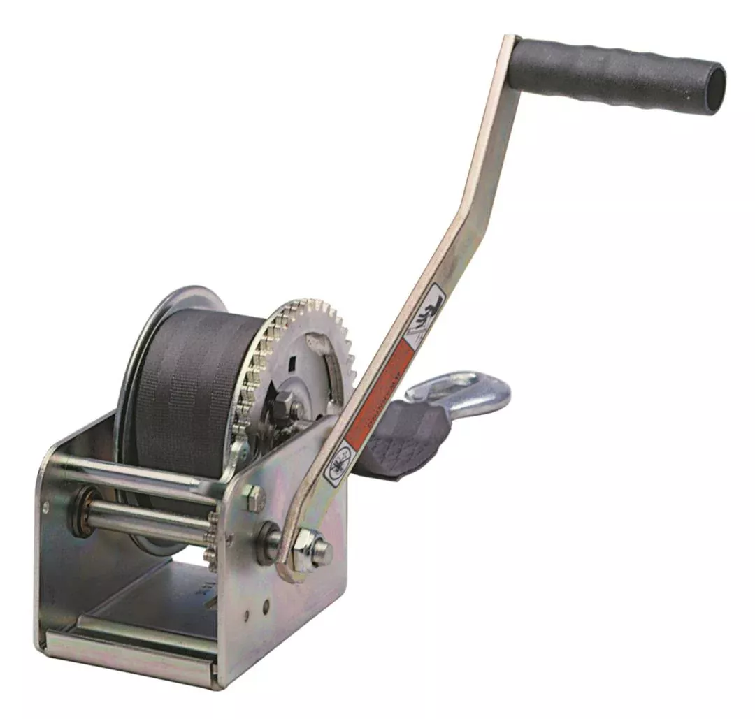 Dutton-Lainson Pulling Winch, 20' Strap, Zinc Plated, 1,400 lb• 15305