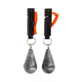 Eagle Claw Snap Weight Quick Release Line Clip - Black/Orange - 21 pc Kit