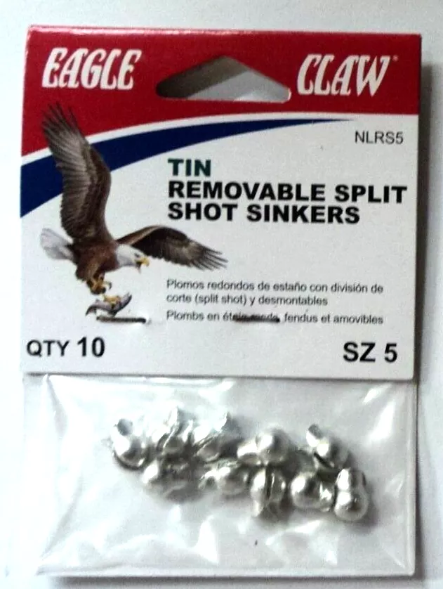 Eagle Claw Tin Removable Split-Shot Size 5 #NLRS5
